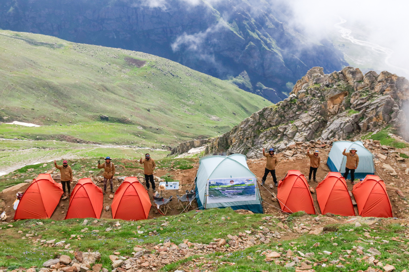 Camp on the site